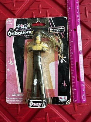 Ozzy Osbourne 2002, All The Family Keychains, set of 4, Ozzy, Kelly, Jack Sharon