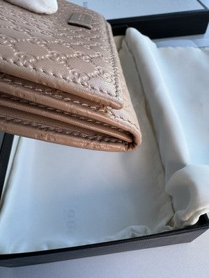 GUCCI Shoulder Wallet Folded Long Wallet Crossbody 3WAY Micro Guccisima Full Set