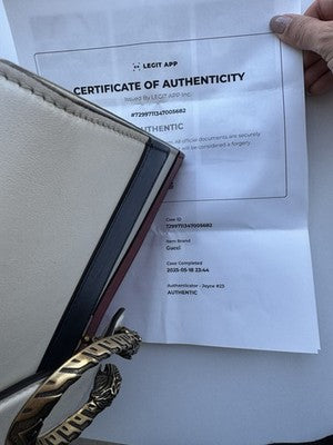 Gucci - Dionysus - White/Blue/Red Striped Leather Top Handle Bag