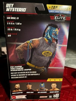 Mattel WWE Elite Collection 2022 Top Picks Rey Mysterio 6" Blue/Grey Batman