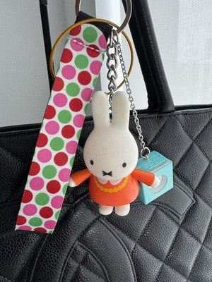 MIFFY SQUISHY SCENTED KEYCHAIN + CINNAMON ROLL / Unique Keychain & Bag Charm.