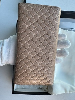 GUCCI Shoulder Wallet Folded Long Wallet Crossbody 3WAY Micro Guccisima Full Set