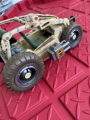 Hasbro GI JOE 8” SAND RAZOR Plastic DUNE BUGGY Toy Model USA4X-0023. Sold As Is