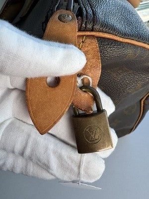 Louis Vuitton Monogram Leather Speedy 35 Boston Bag. As Is