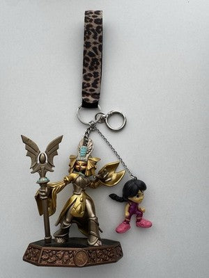 Skylanders Golden Queen Earth Sensei Sorcerer + Junior Firebud - Keychain.