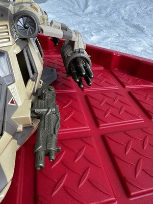 GI Joe Spy Troops Night Attack Chopper Desert Camo Hasbro 2002 Near complete