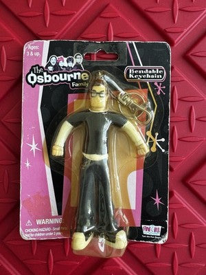 Ozzy Osbourne 2002, All The Family Keychains, set of 4, Ozzy, Kelly, Jack Sharon