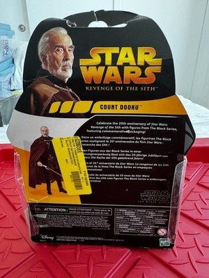 Star Wars Black Series Count Dooku Walmart Revenge Of The Sith 6"