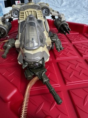 GI Joe Spy Troops Night Attack Chopper Desert Camo Hasbro 2002 Near complete