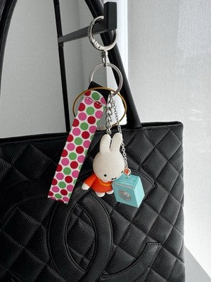 MIFFY SQUISHY SCENTED KEYCHAIN + CINNAMON ROLL / Unique Keychain & Bag Charm.