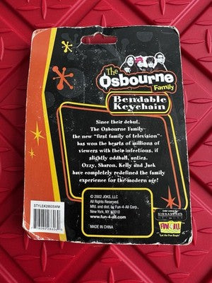 Ozzy Osbourne 2002, All The Family Keychains, set of 4, Ozzy, Kelly, Jack Sharon