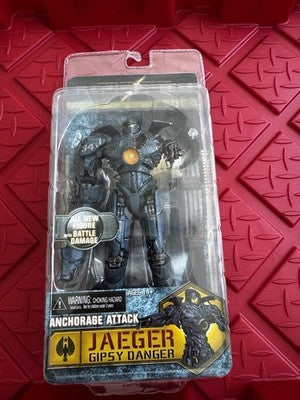NECA Pacific Rim Jaeger Gipsy Danger Anchorage Attack Battle Damage Figure New