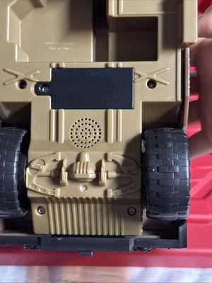GI Joe S-4 Demo Humvee Brown 2003 Hasbro Sounds Working. Complete.