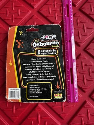Ozzy Osbourne 2002, All The Family Keychains, set of 4, Ozzy, Kelly, Jack Sharon