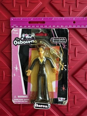Ozzy Osbourne 2002, All The Family Keychains, set of 4, Ozzy, Kelly, Jack Sharon