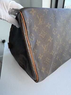 Louis Vuitton Monogram Leather Speedy 35 Boston Bag. As Is