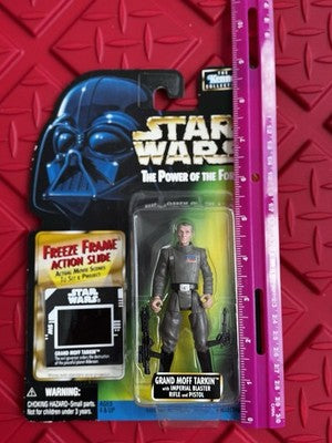 1997 Kenner Star Wars Action Figure Grand Moff Tarkin with Freeze Frame Slide