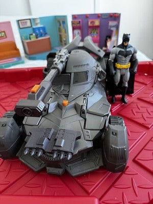 Justice League Mega Cannon BATMOBILE Car plus Batman