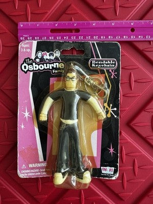 Ozzy Osbourne 2002, All The Family Keychains, set of 4, Ozzy, Kelly, Jack Sharon