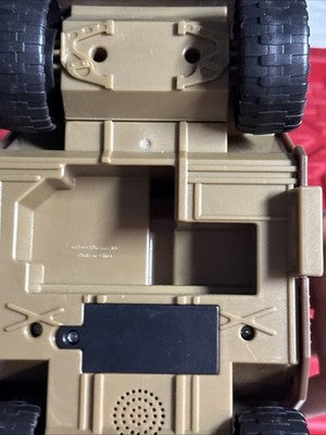 GI Joe S-4 Demo Humvee Brown 2003 Hasbro Sounds Working. Complete.