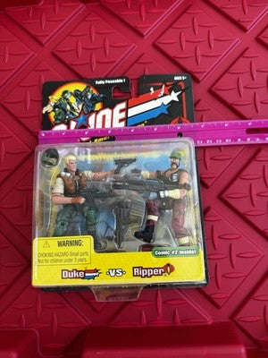 Gi Joe Vs Cobra Duke Vs Ripper Action Figures 2002 Hasbro Sealed