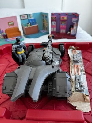 Justice League Mega Cannon BATMOBILE Car plus Batman