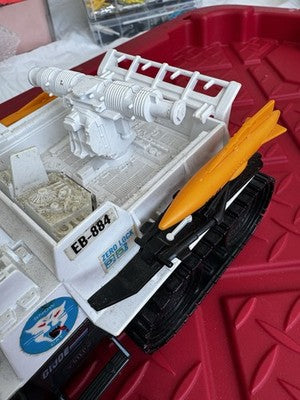 Vintage 1985 Hasbro Gi Joe Snow Cat Vehicle AS is incomplete.