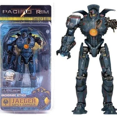 NECA Pacific Rim Jaeger Gipsy Danger Anchorage Attack Battle Damage Figure New