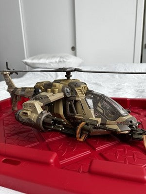 GI Joe Spy Troops Night Attack Chopper Desert Camo Hasbro 2002 Near complete