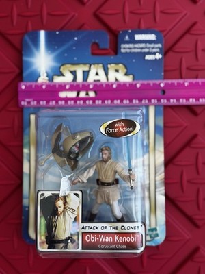 Star Wars: AOTC (2002) - Obi-Wan Kenobi Coruscant Chase - Action Figure - Hasbro