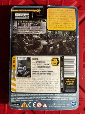GI Joe Skydive 4" Action Figure 2010 MOC Hasbro POC Pursuit Cobra 25th Halo Jump