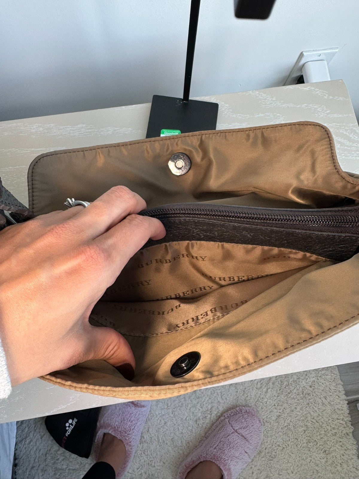 Burberry Buckleigh Nylon Tote Bag