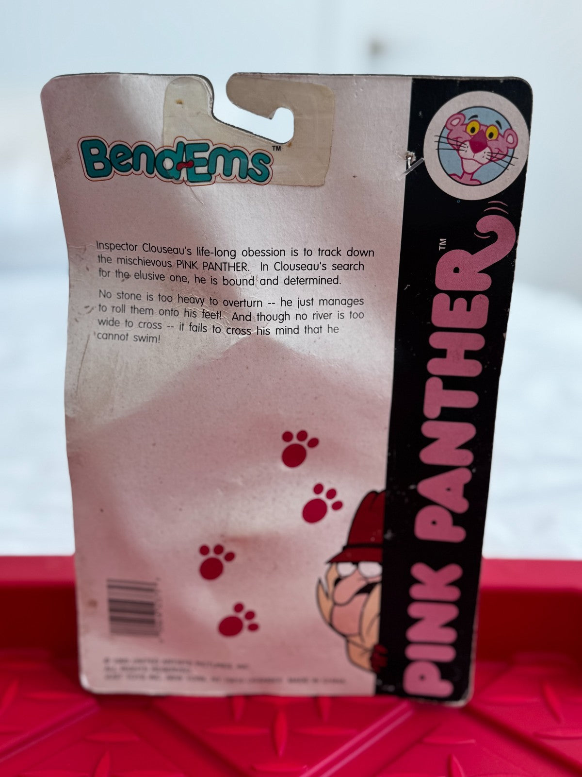 Vintage Pink Panther Inspector Clouseau Bend-Ems JusToys New In Package