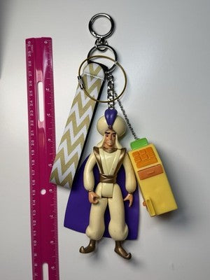 Keychain Aladdin Prince Ali  Mattel Disney Action Figure With ATM