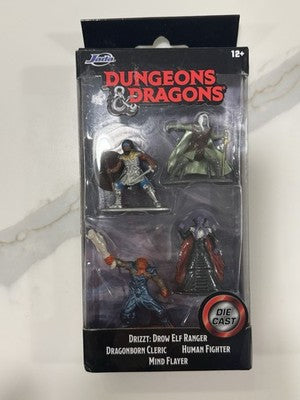 "DUNGEONS & DRAGONS" SET OF 4 DIECAST FIGURES BY JADA 34242
