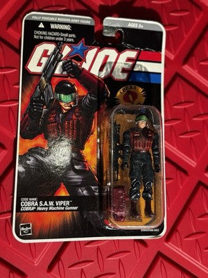 GI Joe: S.A.W. VIPER Cobra Heavy Machine Gunner DTC HASBRO 2005 MOC