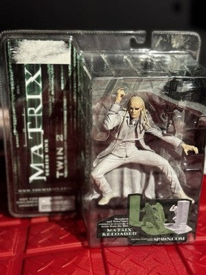 NEW - McFarlane Toys The Matrix Series 1  Twin #2  (Matrix Reloaded) 2003 NISP