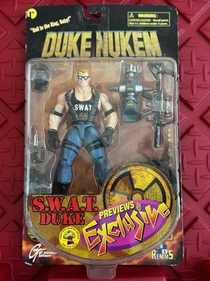 Duke Nukem S.W.A.T Action Figure Previews Exclusive 3D Realms Swat SEALED
