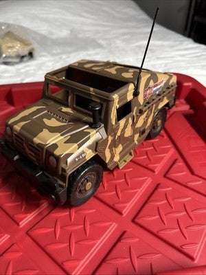 GI Joe S-4 Demo Humvee Brown 2003 Hasbro Sounds Working. Complete.