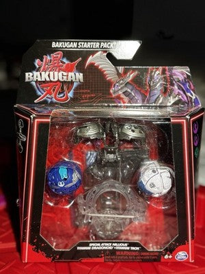 Bakugan Starter Pack Special Attack Dragonoid Nillious Hammerhead 3 Figures