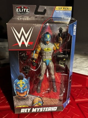 Mattel WWE Elite Collection 2022 Top Picks Rey Mysterio 6" Blue/Grey Batman