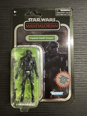 Star Wars Mandalorian Death Trooper 4" Action Figure Vintage Carbonized Graphite