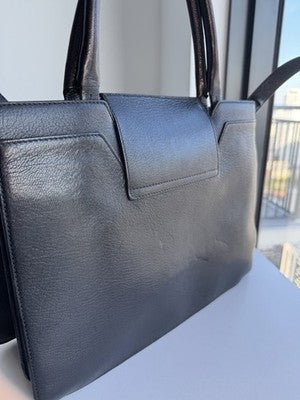 Jimmy Choo Womens Black Leather Rebel Medium Tote Handbag