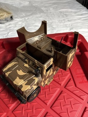 GI Joe S-4 Demo Humvee Brown 2003 Hasbro Sounds Working. Complete.