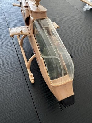 GI-JOE Locust Tan Dragonfly Helicopter Hasbro Pawtucket 1983 Rare. Near Complete