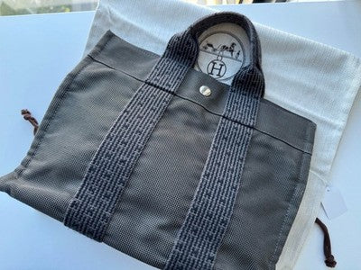 Hermes Air Line Pm Canvas Tote Bag