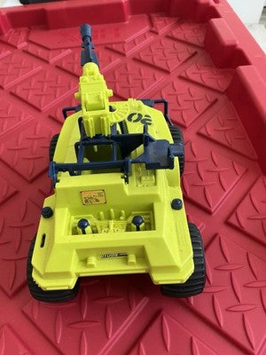 Vintage 1990 Hasbro GI Joe Badger Green Jeep ATV - Incomplete. Sold As Is.