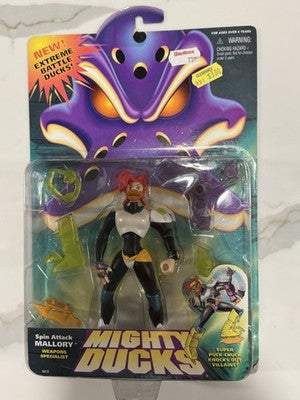 1996 Mattel Disney Mighty Ducks Series 2 Spin Attack Master Mallory Figure