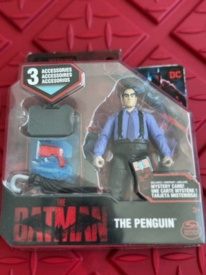 The Batman The Penguin DC 3.75” Action Figure with 3 Accessories & Mystery Card