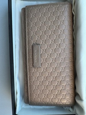 GUCCI Shoulder Wallet Folded Long Wallet Crossbody 3WAY Micro Guccisima Full Set